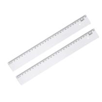 Kit 2 Régua escolar transparente 30cm Maxcril New Line nova Kit 2 Régua escolar transparente 30cm Maxcril New Line nova