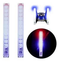 Kit 2 Régua Para Central Mini Vu Ajk Sound Super Leds Azul