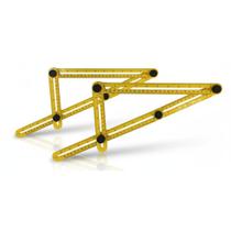 Kit 2 Réguas Esquadro Multi Ângulo Medidor 5213 Titanium Kit 2 Réguas Esquadro Multi Ângulo Medidor 5213 Titanium