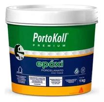 Kit 2 Rejunte Epóxi Premium Porcelanato Cinza Platina 1kg Ba