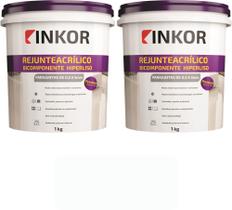Kit 2 Rejuntes Acrilico Flexivel Premium 1Kg Inkor Kit 2 Rejuntes Acrilico Flexivel Premium 1Kg Inkor