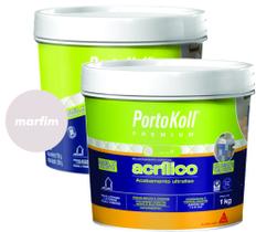 Kit 2 Rejuntes Acrílico Flexível Premium 1Kg Portokoll Kit 2 Rejuntes Acrílico Flexível Premium 1Kg Portokoll
