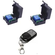 Kit 2 Rele Rf 433 1ch 12v + 1 Controle Remoto ABCD Kit 2 Rele Rf 433 1ch 12v + 1 Controle Remoto ABCD