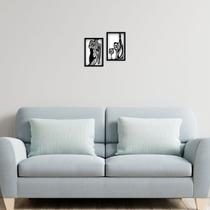 Kit 2 Relevo Decorativo Tema Mulher Bebida Reforçado Kit 2 Relevo Decorativo Tema Mulher Bebida Reforçado