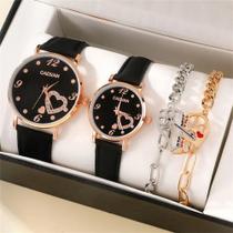 Kit 2 relógio feminino com 2 pulseira