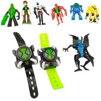 Kit 2 Relógio Omnitrix Lançador Omniverse C/ Som Luz Ben Ten