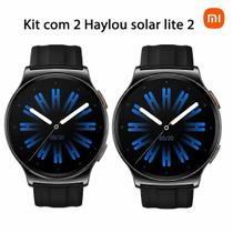 Kit 2 Relógios Smartwatch Ecossistema Xiaomi, Haylou Solar Lite 2 A prova dágua para android e iOs bateria longa duração Kit 2 Relógios Smartwatch Ecossistema Xiaomi, Haylou Solar Lite 2 A prova dágua para android e iOs bateria longa duração
