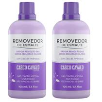 Kit 2 Removedor De Esmalte Com Óleo De Amêndoas 100ml Casco Cavalo Kit 2 Removedor De Esmalte Com Óleo De Amêndoas 100ml Casco Cavalo