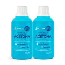 Kit 2 Removedor de Esmalte Farmax à Base de Acetona 100ml Kit 2 Removedor de Esmalte Farmax à Base de Acetona 100ml