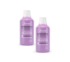 Kit 2 Removedor De Esmalte Uva Sem Acetona 100ml - Farmax