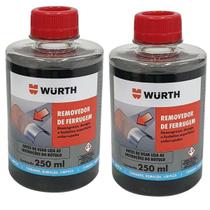 Kit 2 Removedor De Ferrugem Limpa Chassi 250ml Wurth Recupera Metal