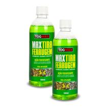 Kit 2 Removedor Ferrugem Tira Ferrugem Limpa Oxidação Ferro Metais Portão 500ml Togmax