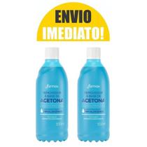 Kit 2 Removedores de Esmalte Com Acetona Farmax 500ML Kit 2 Removedores de Esmalte Com Acetona Farmax 500ML