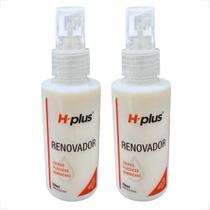 Kit 2 renovador couro plasticos borrachas h-plus frasco 120ml - rhp120 Kit 2 renovador couro plasticos borrachas h-plus frasco 120ml - rhp120