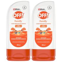 Kit 2 Repelente de Insetos Off! Loção Family 200ml