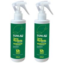 Kit 2 Repelente de insetos Sunlau Sob Roupa 10h c/ Icaridina 200ml