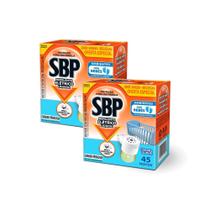 Kit 2 Repelente Elétrico Líquido SBP 45 Noites Cheiro Suave com 1 Aparelho + 1 Refil de 35ml Oferta Especial