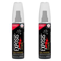 Kit 2 Repelente Exposis Extreme Spray Sem Perfume 100ml