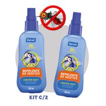 Kit 2 Repelentes Spray Infantil Kids Mosquitos Baruel 100ml