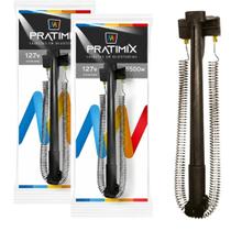 Kit 2 Resistências 127V 5500W Compatível com Chuveiros Hydra Ducha Optima e ND Eletrônica Pratimix TSE0155