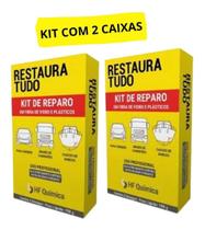Kit 2 Restauratudo Reparo Cola Parachoque Vedachoque 190Gr Kit 2 Restauratudo Reparo Cola Parachoque Vedachoque 190Gr