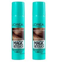Kit 2 Retoques De Raiz Magic Retouch L'Oréal Castanho Claro
