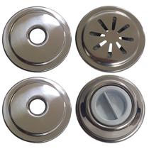 Kit 2 Retorno 1 Aspiração 1 Nível Piscina Alvenaria Inox 50mm