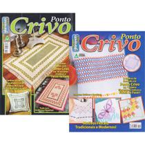 Kit 2 Revistas Artesanato Bordado em Ponto Crivo 33 Modelos Ideias Toalhas Almofadas Pano de Prato Kit 2 Revistas Artesanato Bordado em Ponto Crivo 33 Modelos Ideias Toalhas Almofadas Pano de Prato