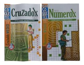 Kit 2 Revistas Coquetel Cruzadox E Coquetel Numerox Total 86 Páginas - Ediouro