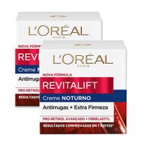 Kit 2 Revitalift L'oréal Dermo Expertise Creme Antirrugas Noturno com 49g