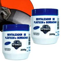 Kit 2 Revitalizador de Plastico Parachoque 200g Carro Moto