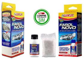 Kit 2 Revitalizador Líquido - Farol Novo Luxcar 50 ml