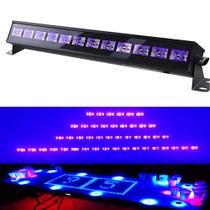 Kit 2 Ribalta Luz Negra Ultravioleta UV 12 LEDs Efeitos De Iluminação Especiais P Festa 40w LKUV12 - Luatek