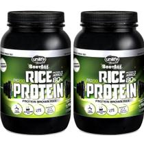 Kit 2 Rice Protein Proteína de Arroz Chocolate Unilife 1kg