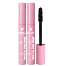 Kit 2 Rímel Máscara de Cílios a Prova D Água Extra Mega Volume Koloss MakeUp 4g Kit 2 Rímel Máscara de Cílios a Prova D Água Extra Mega Volume Koloss MakeUp 4g