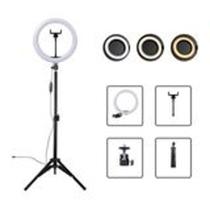 Kit 2 Ring Light Iluminador Led 10 Polegada 26cm + Tripé 2,10m Profissional Blogueira Youtube