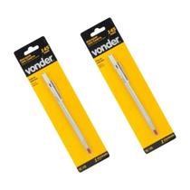 Kit 2 Riscador Ponta Videa P/ Metais Tipo Caneta 145mm Vonder
