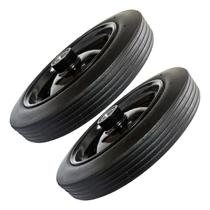 Kit 2 Roda Maciça 8 Pol. Pneu Para Carrinho Mão Carga Kit 2 Roda Maciça 8 Pol. Pneu Para Carrinho Mão Carga