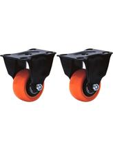 Kit 2 Roda Rodizio 50mm Base Fixa 6237 Sem Freio Colson Kit 2 Roda Rodizio 50mm Base Fixa 6237 Sem Freio Colson