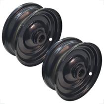 Kit 2 Rodas 3.506 Aro 6 Com rolamento Rolete Resistente 7 8