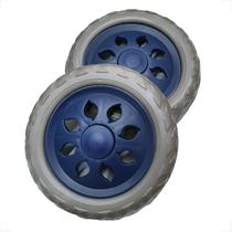 Kit 2 Rodas 6 Polegadas Carrinho Feira Maleiro Multiuso