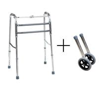 Kit 2 Rodas + Andador D10 Alumínio Dobrável Articulado Della