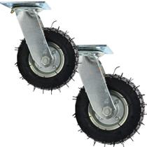 Kit 2 Rodas Carrinho Pneumática 6x2 Reforçada 300k Completa Pneu Borracha 4 Lonas Kit 2 Rodas Carrinho Pneumática 6x2 Reforçada 300k Completa Pneu Borracha 4 Lonas