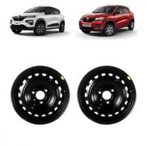 Kit 2 Rodas de ferro 14 Renault kwid 3 furos Kit 2 Rodas de ferro 14 Renault kwid 3 furos