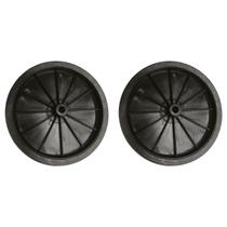 Kit 2 Rodas Para Carrinho De Feira Roda 15cm Reforçada