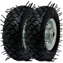 KIT 2 Rodas Pneumática Completa 4 Lonas 6x2 Para Carga Pesada 150kg