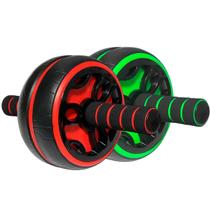 Kit 2 Rodas Rolo Exercícios Abdominal Lombar Profissional e Tapetinho Kit 2 Rodas Rolo Exercícios Abdominal Lombar Profissional e Tapetinho