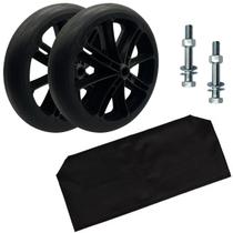 Kit 2 Rodinhas aro 6 Banho Jaguaribe 1 Encosto Pop Para Cadeira de Rodas Banho