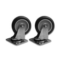 Kit 2 Rodinhas p/ Móveis 4 Pol BP s Freio c Placa Giratória Kit 2 Rodinhas p/ Móveis 4 Pol BP s Freio c Placa Giratória