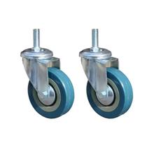 Kit 2 Rodinhas Reforçadas Rodízio Giratória 3 Polegadas 50kg